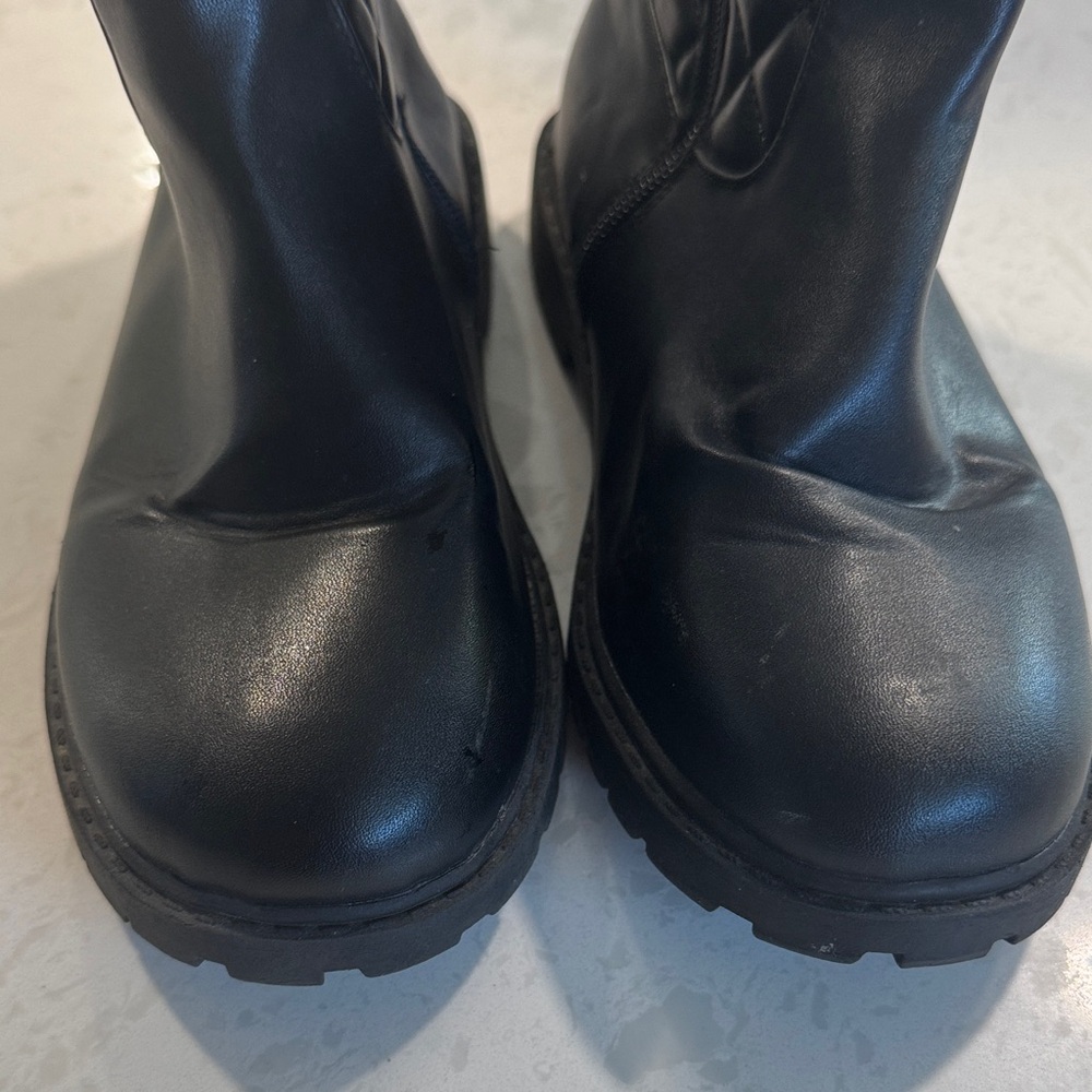 Nordstrom Kids Black Quilted Boots s 4